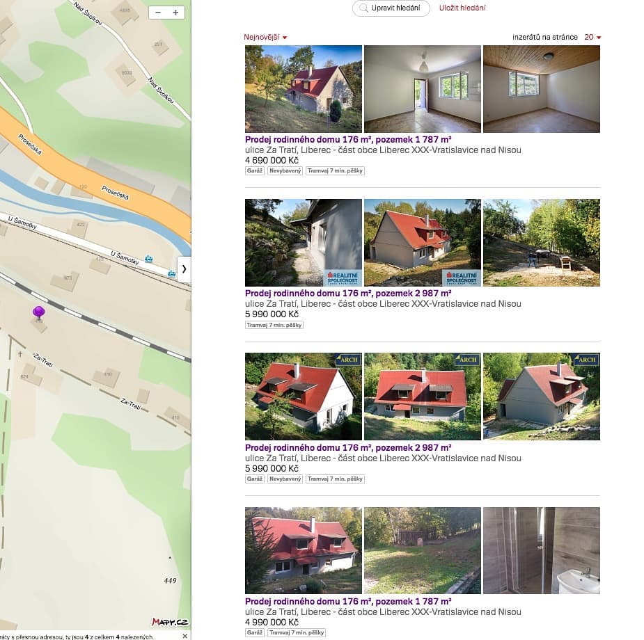 Více prodejců jedné nemovitosti