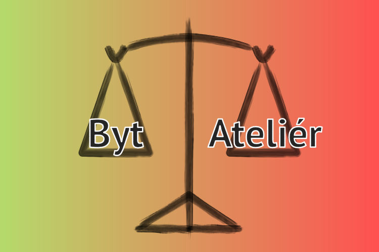 byt vs. ateliér