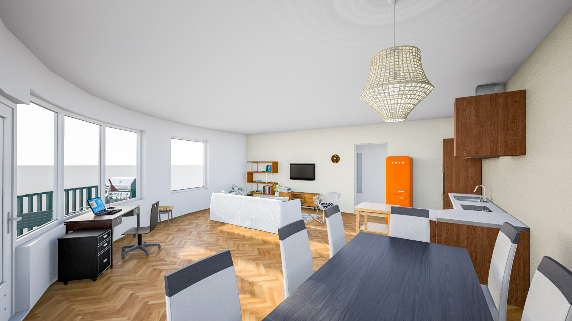 Ukázka vizualizace interiéru